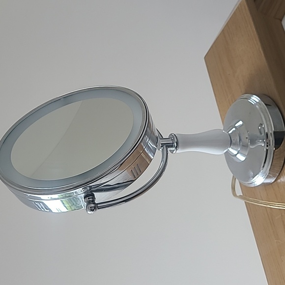 Conair Silver Vanity Mirror with White Accents - Picture 3 of 6